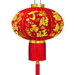 2026新款丁财两旺红灯笼乔迁之喜进宅搬家户外阳台大门口挂饰一对