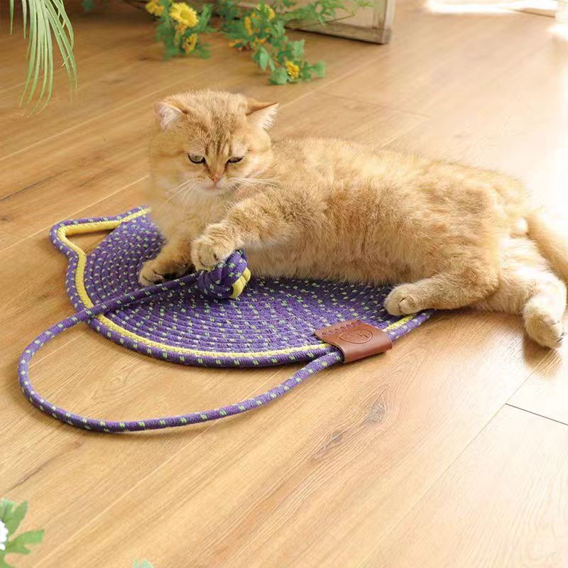 猫抓板猫窝一体四季通用自嗨球睡觉垫子可水洗不掉屑耐磨抓猫抓垫