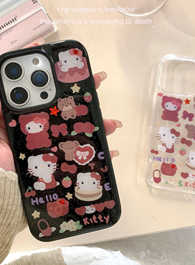 ins少女水钻红色樱桃适用一加ACE5 3pro少女2v手机壳1+13 12 11pro防摔1+10R 9RT软壳8pro保护套ace竞速新款