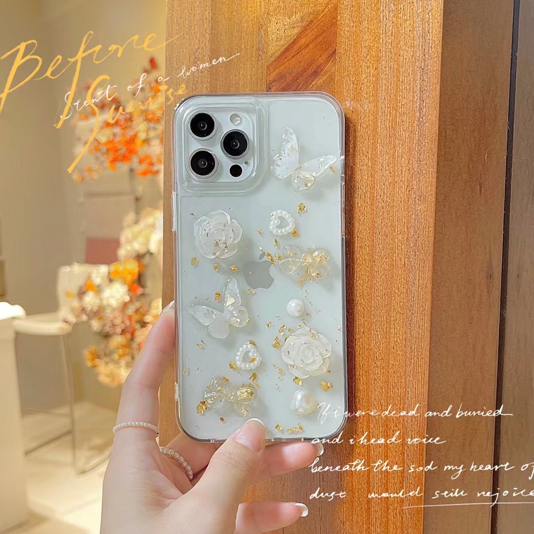 法式立体蝴蝶小众VIVO滴胶软壳