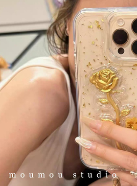 公主请发财玫瑰花适用vivo iqoo13 11s手机壳iQOO12pro软壳iQOOneo9/8/7少女z9 z8 z7x z5 z3 z1保护套u5 u3x