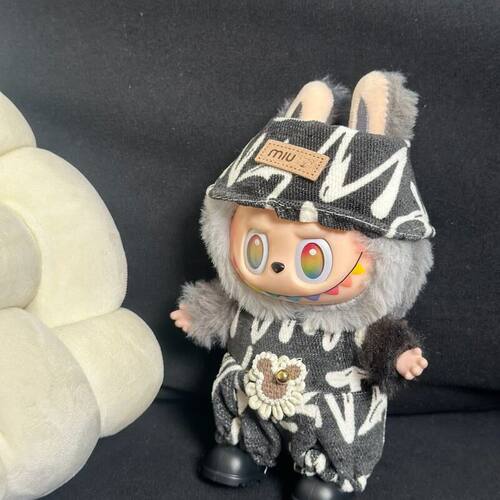 娃衣服装渔夫帽套装labub17cm娃