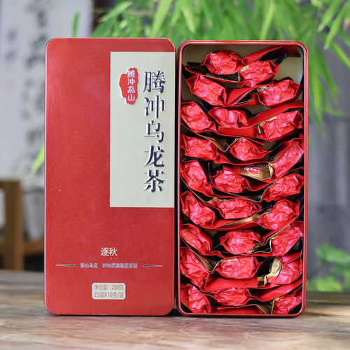 外盒微瑕云南腾冲高山乌龙茶特级逐秋大铁盒250克装 极边生产新茶