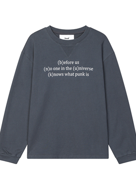 「bnuk」“COZY”Pullover 男士秋季套头圆领卫衣