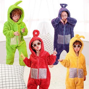 幼儿园化妆舞会服装男童女童天线宝宝cos服玩偶衣服儿童演出服冬6