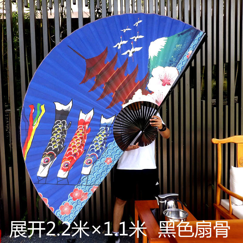 日式大扇子挂墙装饰扇日料店日式大挂扇和风挂墙折扇日本风俗鱼旗