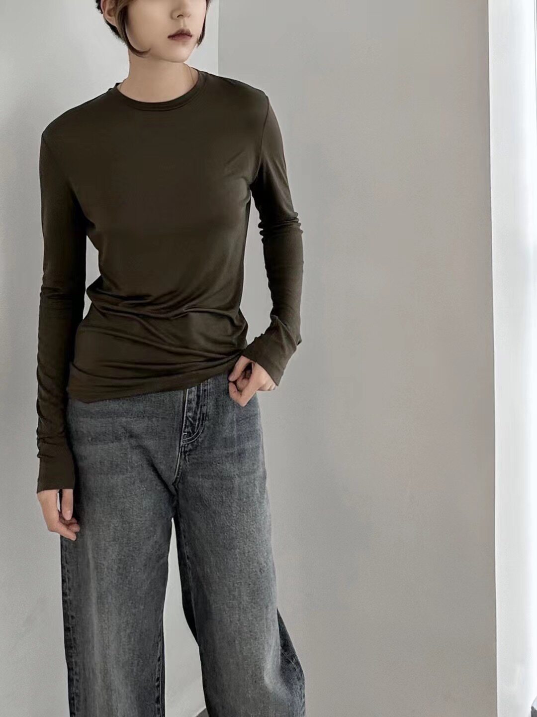 ap姐姐街头潮搭莱赛尔纤维简约巨舒服面膜衣t恤