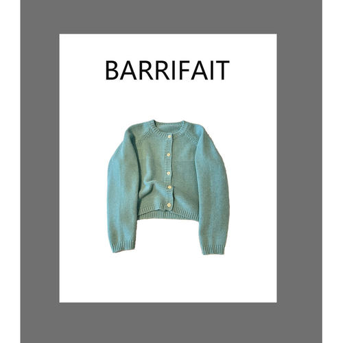 【BARRIFAIT】百搭舒服柔软圆领羊毛针织毛衣开衫羊毛短裤