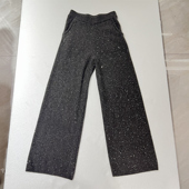 百搭时尚 BARRIFAIT 气质显瘦满天星亮闪闪松紧腰羊毛针织长裤