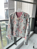 CHAO百搭国风新中式 65%人丝35%真丝宋锦提花外套