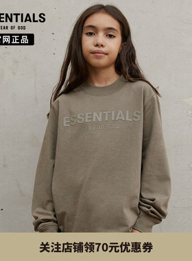 【特价专区】 Fear Of God Essentials 儿童打底衫圆领长袖T恤