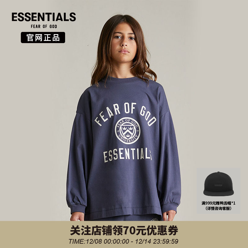 fog潮流大logo印花圆领长袖T恤