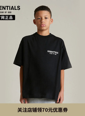 【24年新款】 Fear Of God Essentials 后背撞色大LOGO短袖T恤