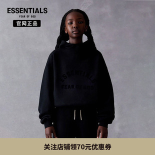 24年新款 Fear Essentials儿童大logo印花连帽卫衣 God
