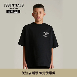 Fear God Essentials T恤童装 撞色印花短袖 24年新款