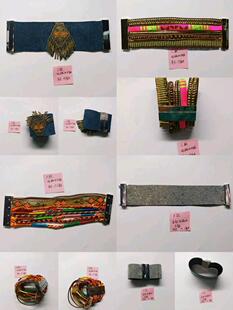 外贸手镯库存宽开口亮钻饰品首饰有磨花个性民族风手环新款甩卖