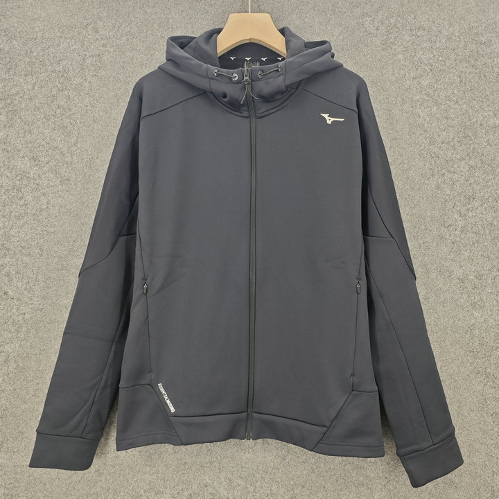 特价美津浓男子针织加绒连帽外套