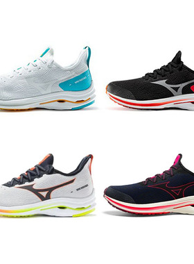 Mizuno美津浓 男女透气薄款减震跑步鞋WAVE RIDER NEO 原1298