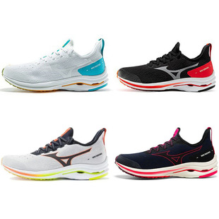 男女透气薄款 NEO 减震跑步鞋 RIDER 原1298 WAVE Mizuno美津浓