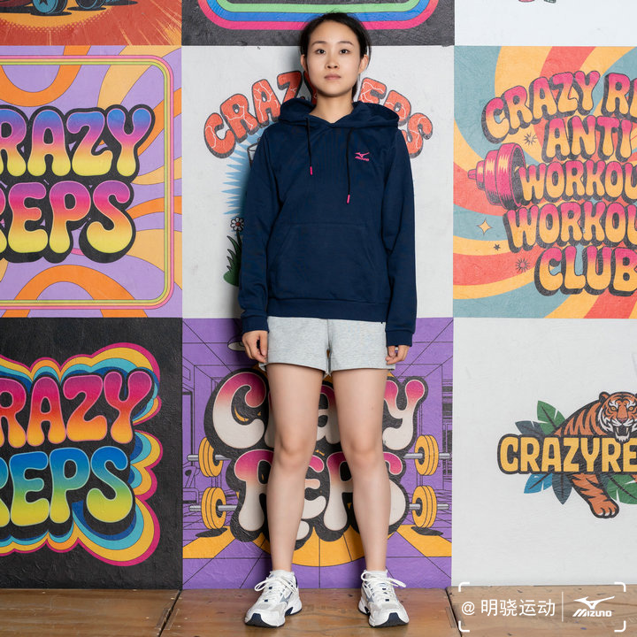 特价美津浓女子休闲套头卫衣