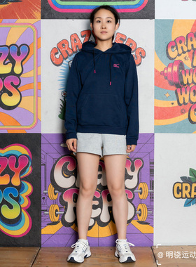 Mizuno美津浓 女子休闲运动针织连帽套头卫衣K2CC0708 原438