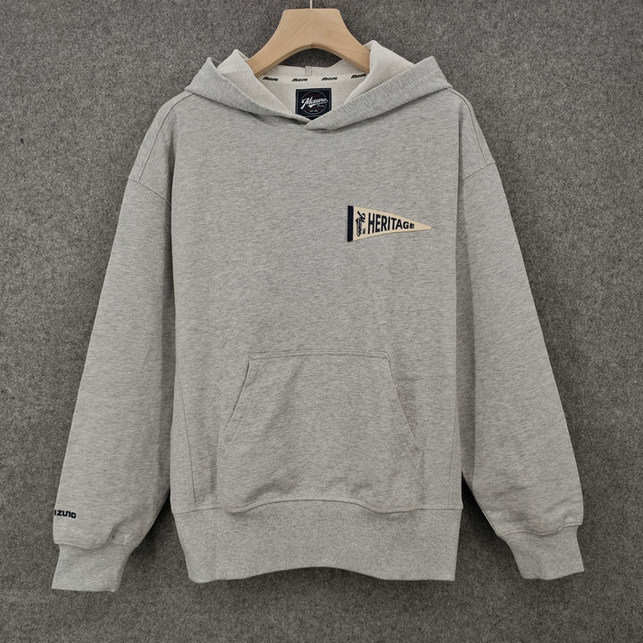 特价美津浓男棒球运动纯棉套头衫