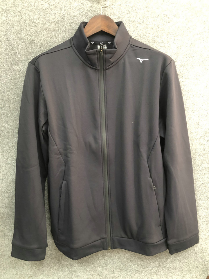 男子运动针织加绒立领外套