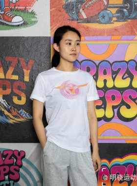 Mizuno美津浓 女子运动休闲圆领印花领短袖T恤K2CA0383 原298