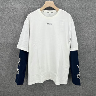 Mizuno美津浓 T恤 D2CA23H1 原498 男子棒球系列运动休闲长袖