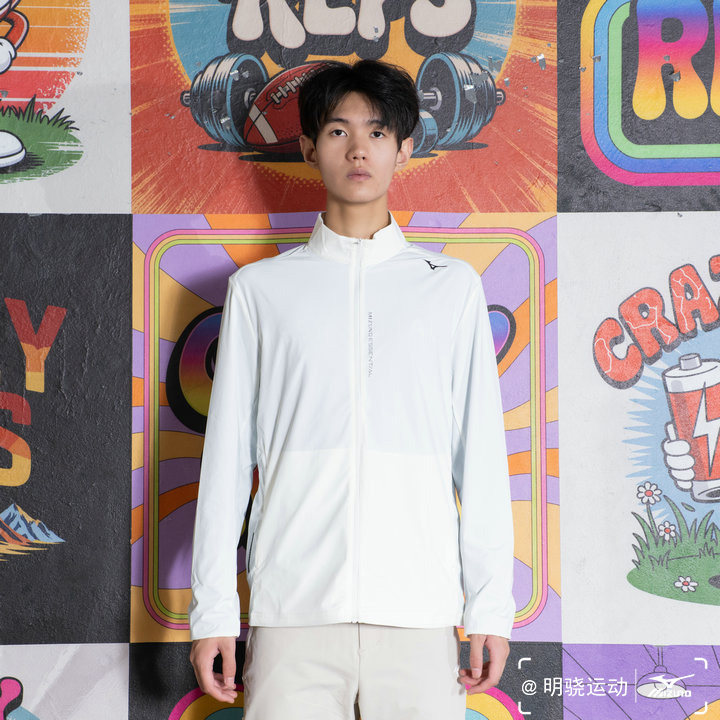 Mizuno美津浓 男子防晒清凉舒适针织夹克外套K2CC31A4 原798