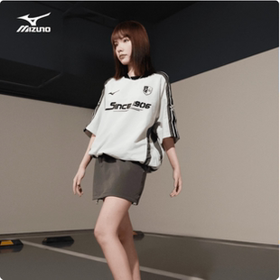 Mizuno美津浓 男女夏足球服运动服防水短袖T恤 K2CE43Y1 原398