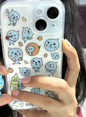小红书果汁酷儿适用苹果17/16promax手机壳卡通15软壳15pro防摔14可爱13pro趣味12情侣13全包11网红xr潮7p/8p