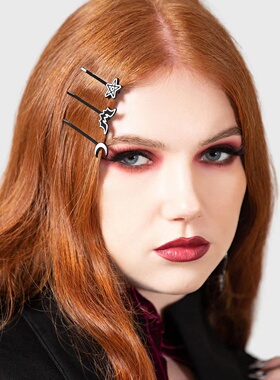 【Killstar】暗黑系哥特风NOCTEM星月发卡套装