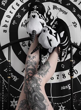 【Killstar】魔女居家独角兽拖鞋暗黑系哥特风白骨冬季毛绒拖鞋