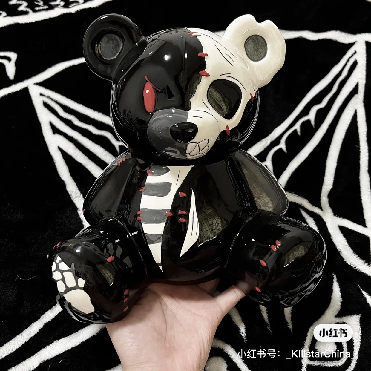 现货暗黑僵尸小熊套装曲奇茶杯