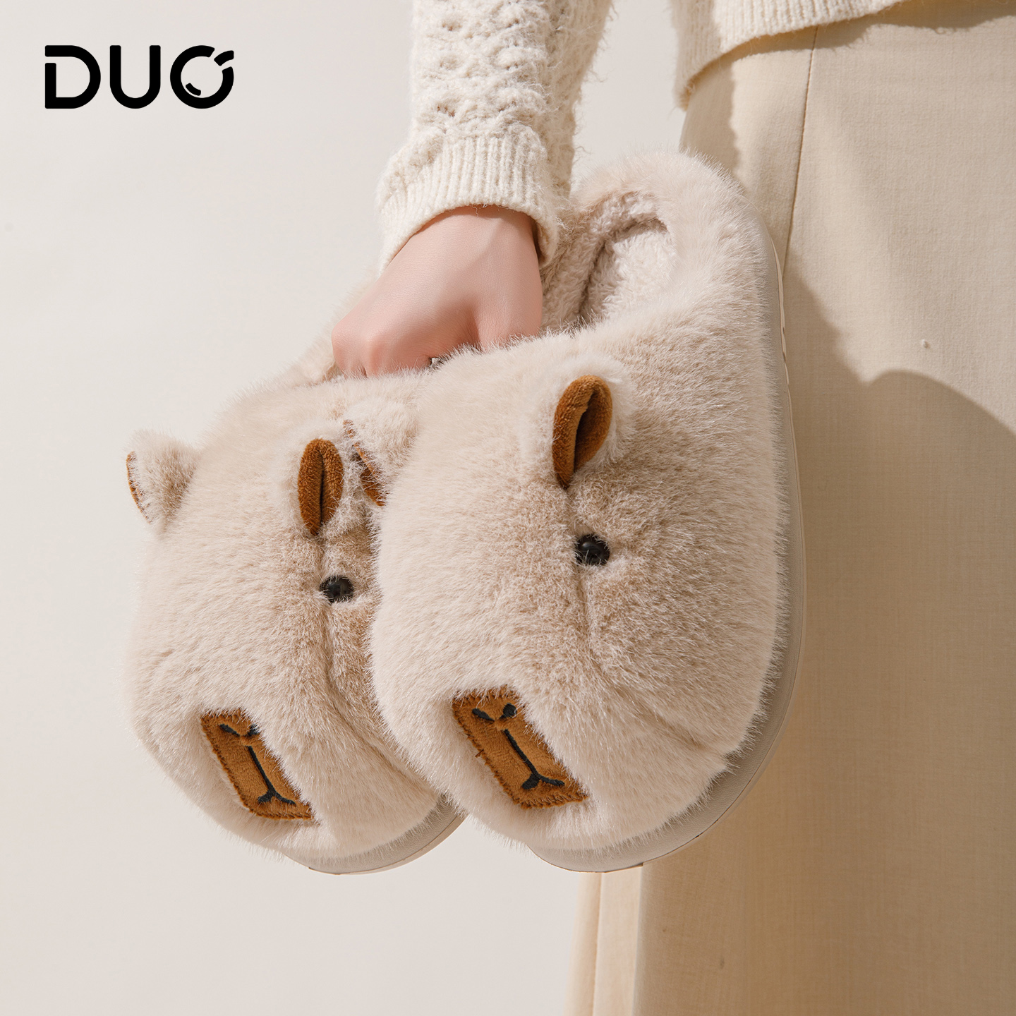 可爱卡通棉拖鞋女士秋冬季
