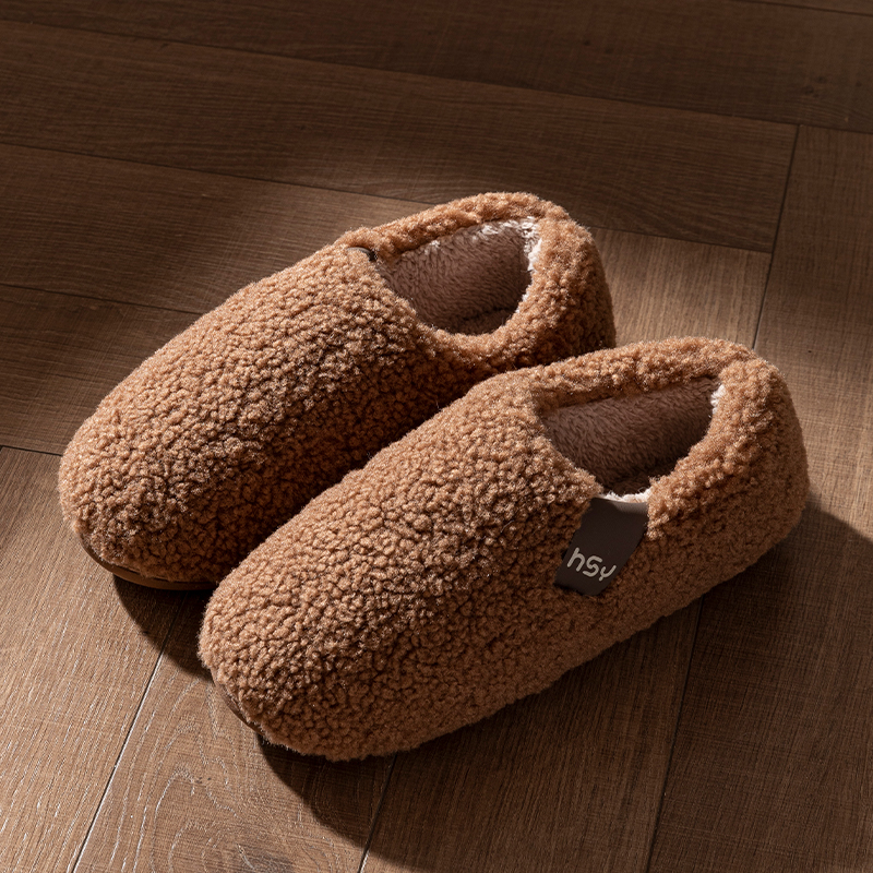 男士包跟棉拖鞋保暖防滑厚底静音