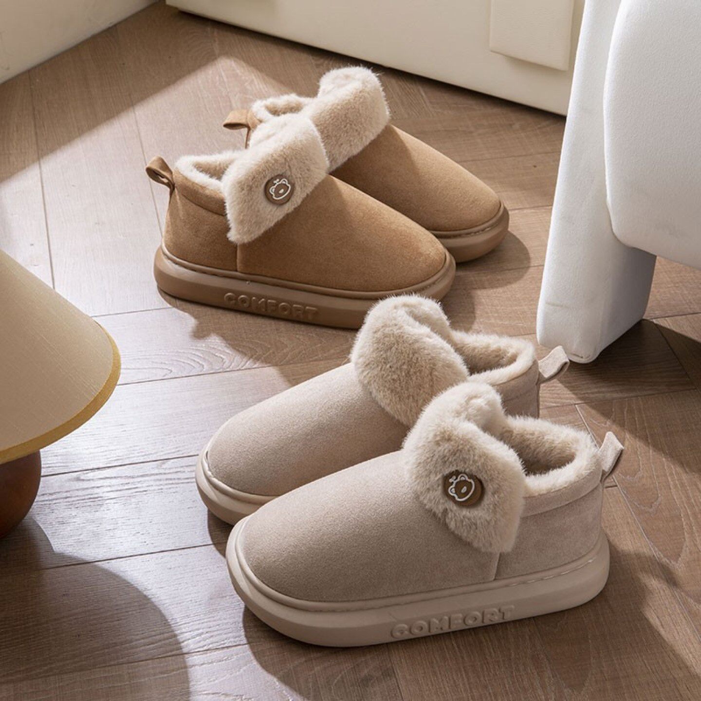 厚底雪地靴女款2025新款冬季家居