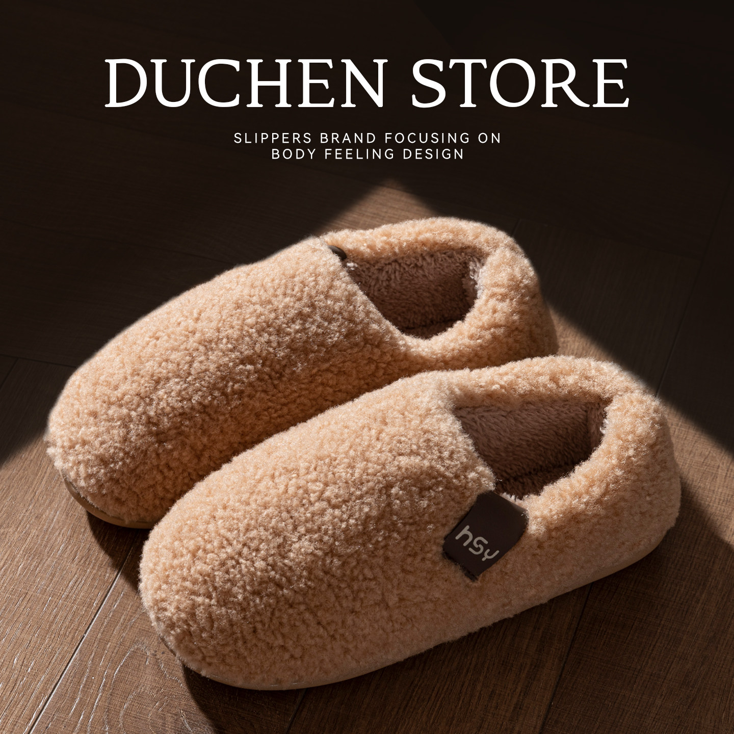 女款冬季包跟棉拖鞋厚底保暖防滑