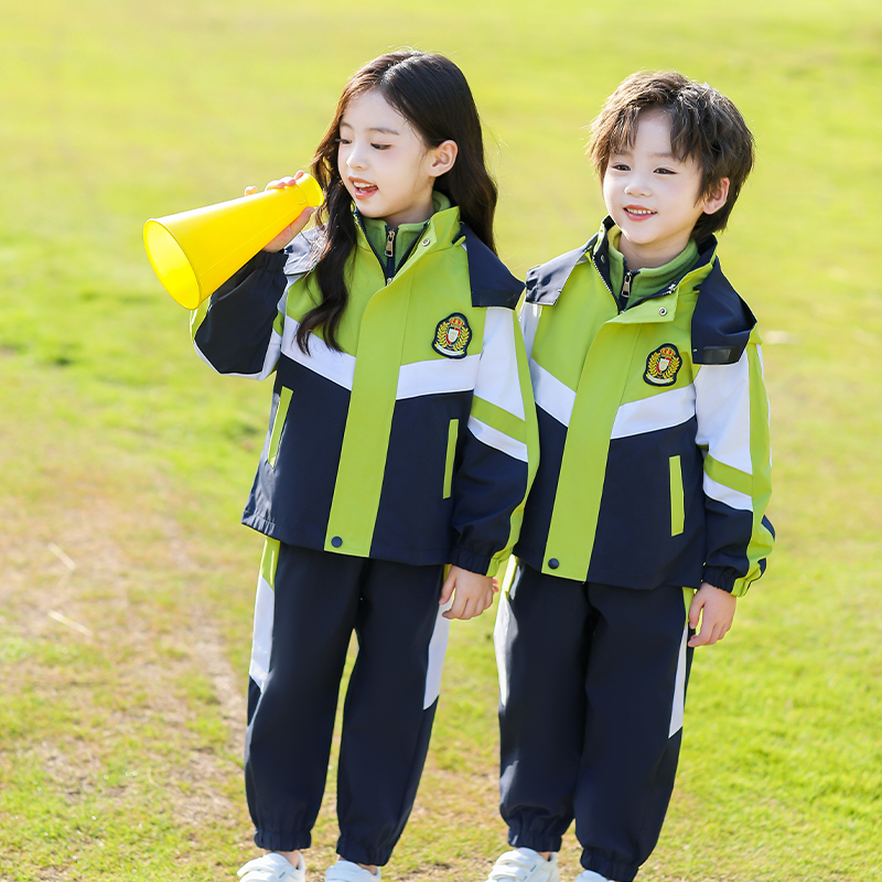冲锋衣中小学生校服儿童园服套装