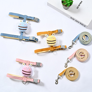 工字型猫咪狗绳可调节防挣脱胸背新款宠物牵引绳防滑扣防缠绕