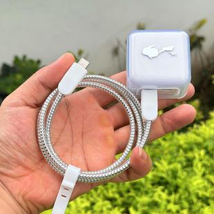 蘋(píng)果iPhone16 16promax防斷數(shù)據(jù)線保護(hù)套纏繞繩 35W充電器殼15pro