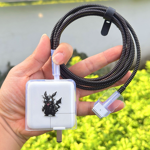 适用苹果MacBook Air 30W 35W充电器M4 M3笔记本数据线保护套绕绳