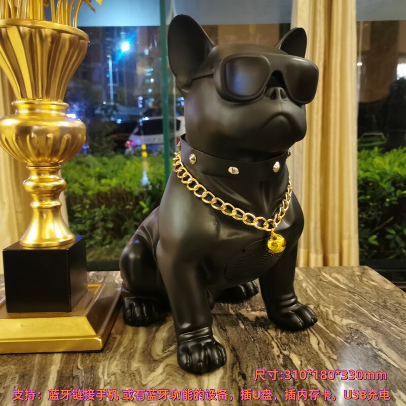 狗头蓝牙音箱创意男生朋友生日情人节礼物斗牛犬店铺开业礼品摆件