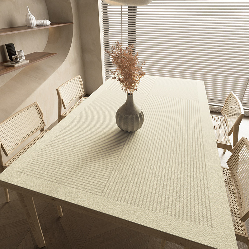 长方形轻奢高级感桌布防水防油家用餐桌垫防烫隔热桌面保护台布