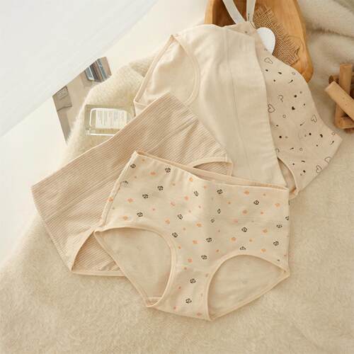 A类天然新疆彩棉内裤中腰大码