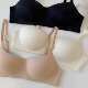 2分之1杯半杯一片式 小胸内衣 低胸小胸聚拢隐形无痕内衣女薄款