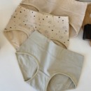 无染彩棉新疆棉全棉抗菌三角裤 女 女士10A类婴儿抗菌中腰纯棉内裤