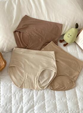 简约高腰收腹7A内裤女再生纤维素纤维大码包臀舒适棉裆女士内裤