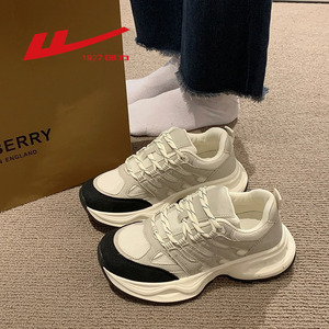 回力老爹鞋女款夏季2023新款秋季网面透气厚底百搭时尚休闲运动鞋